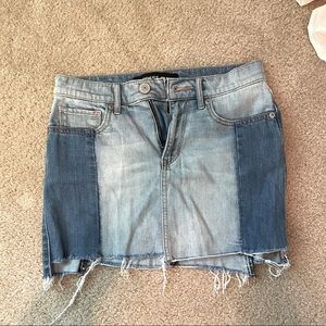 size small mini jean skirt